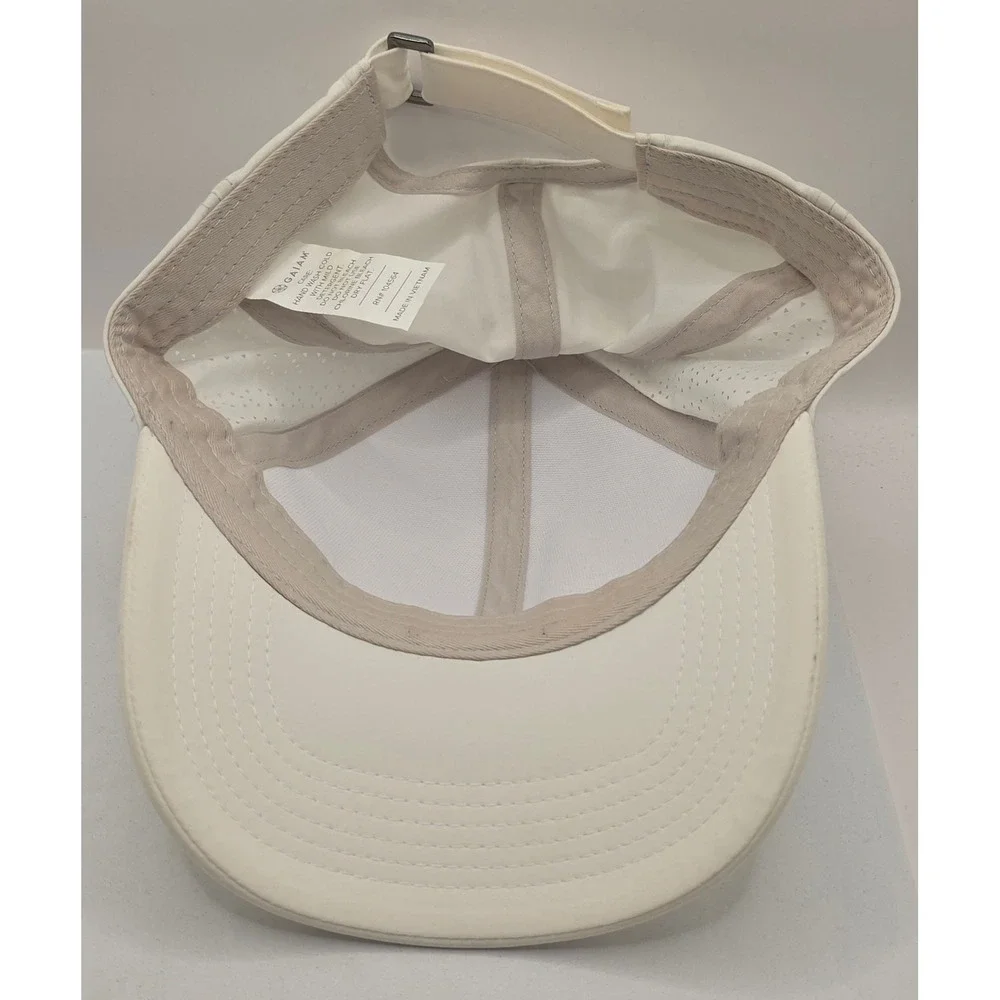 GAIAM Women's White Perforated‎ Baseball Cap Strapback Casual lightweight Hat